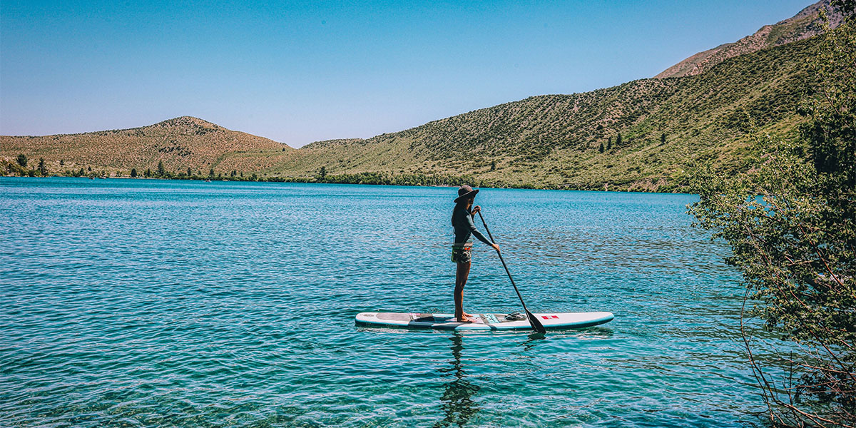 Flying Solo: Navigating Financial Autonomy Study Results — solo stand up paddle board in an isolated lake